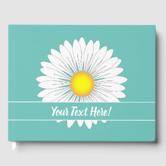 Teal Söt Little Daisy Gästböcker