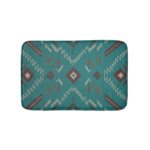 Teal Southwest Navajo Geometric