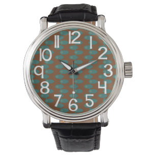 Teal Spaceships Armbandsur