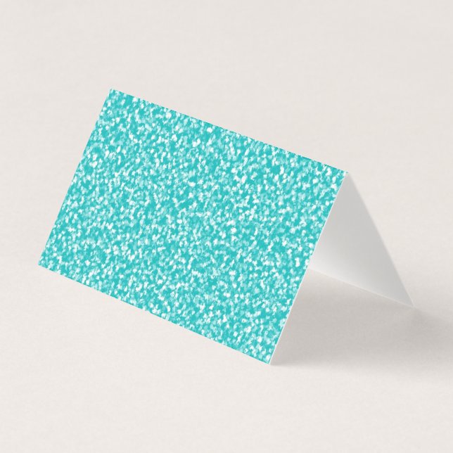 Teal Specklad Blank Greeting Cards Kort (Framsida)