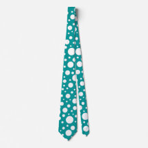 Teal Spots Tie