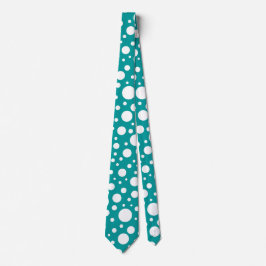 Teal Spots Tie Slips