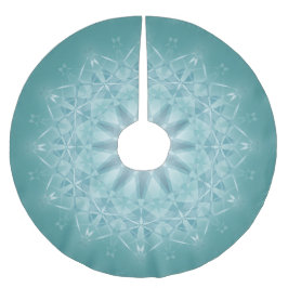 Teal Star | Mandala Julgransmatta Borstad Polyester