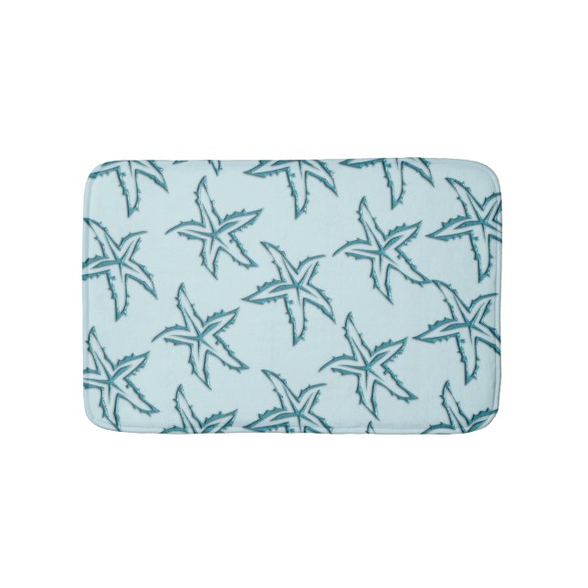 Teal Starfish Badrumsmatta (Framsidan)