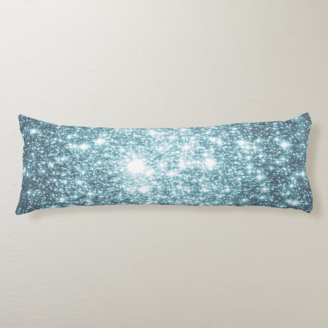 Teal Stars Body Pillow Kroppskudde (Framsidan)