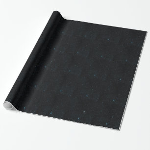 Teal Stars Presentpapper