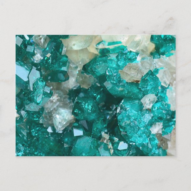 Teal Sten Candy Quartz Vykort (Framsida)