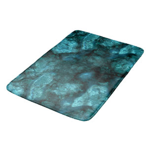 Teal Stone abstrakt Badrumsmatta