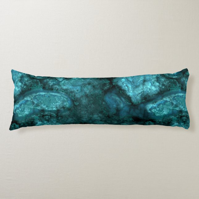 Teal Stone abstrakt Kroppskudde (Framsidan)