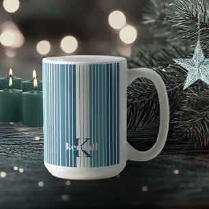 Teal Streck jul Mönster#28 ID1009 Kaffemugg