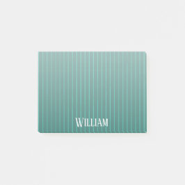 Teal streck post-it block