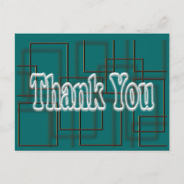 Teal Tack Postcard - byt bakgrund färg Vykort