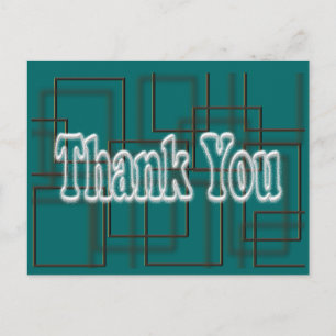 Teal Tack Postcard - byt bakgrund färg Vykort