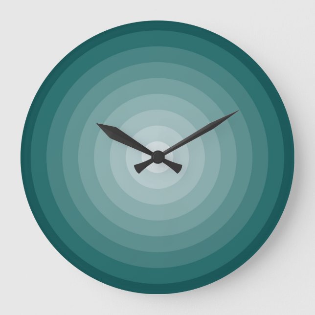 Teal Target Large Wall Clock av Janz Stor Klocka (Framsida)
