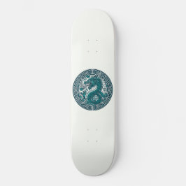 Teal Tiger Circle Mini Skateboard Bräda 18,5 Cm