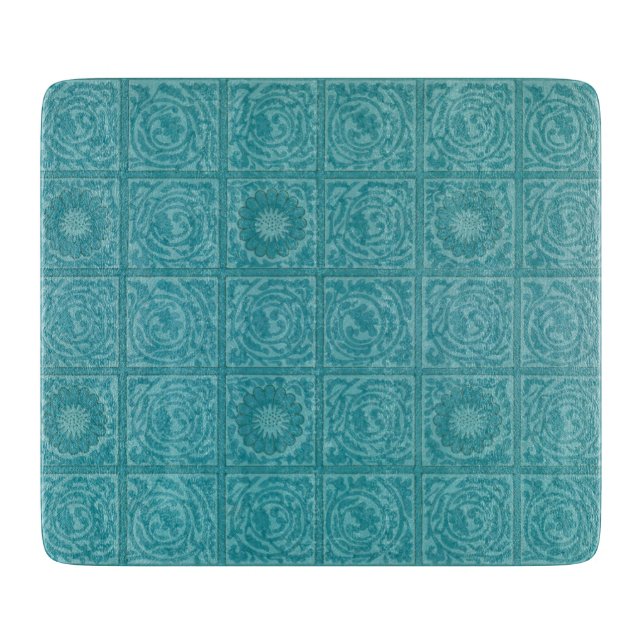 Teal Tile Mönster (av William Morris) (Framsidan)