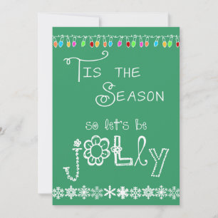 Teal Tis the Season Julfest Call Inbjudningar
