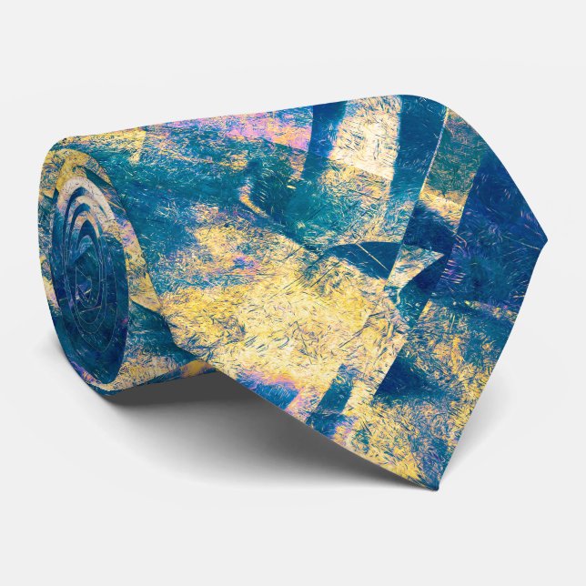 Teal Tone Blocks – Modern Abstrakt Slips (Rullad)