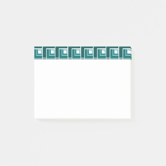 Teal Topsy Turvy Post-it Block (Framsida)