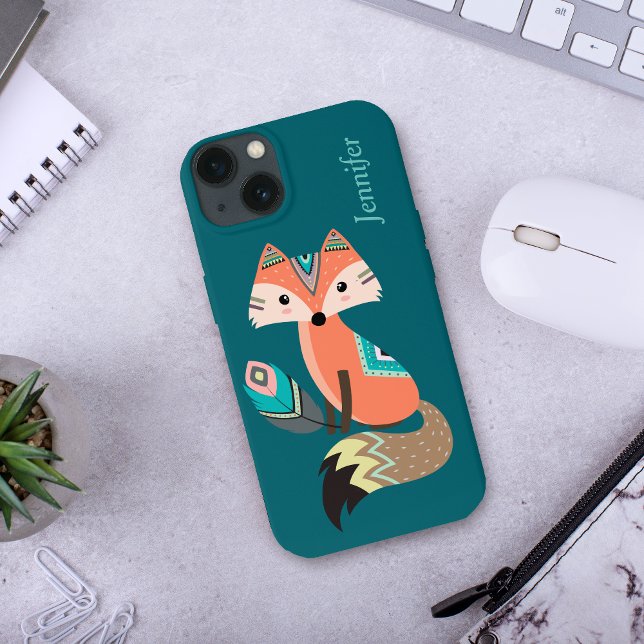 Teal Tribal Fox med ludd (Skapare uppladdad)