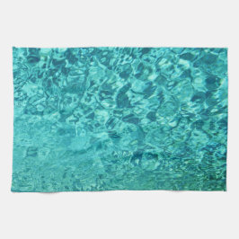 Teal Turcos Abstrakt Kökshandduk