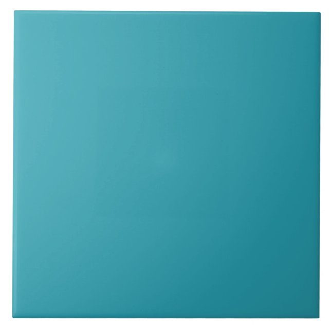 Teal Turcos Blue Solid Färg Kakelplatta (Framsidan)