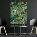 Teal Turcos Guld Brown Minerals Marble Mönster Poster<br><div class="desc">Vacker contemporary akvakturkos,  teal och guld brunmineraler marmor mönster. Ornate,  funky,  modern och visemisk hipsterdesign för den konstnärliga eller konstnärliga höftledningens trendsättare,  vintagens återanvisning av stil eller abstraktens digitala geometriska motifdesigner.</div>