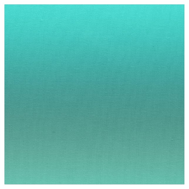 Teal turkos Gradient Ombre Färgad Fabric Tyg (Närbild)