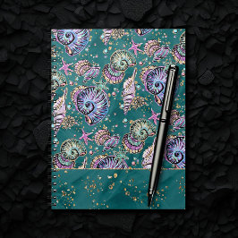 Teal Underwater Luxe | Betydande pastellskal Anteckningsbok