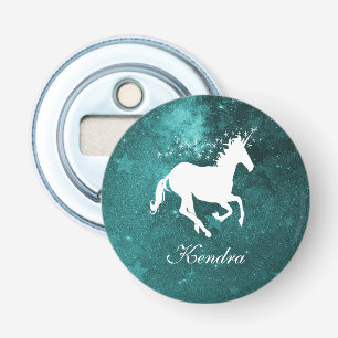 Teal Unicorn Personlig Flaska-öppnare Flasköppnare