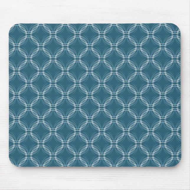 Teal Uptown Elegance Mousepad Musmatta (Framsidan)