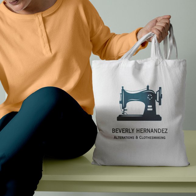 Teal Vintage Sewing Maskin Seamstress Tygkasse (Skapare uppladdad)