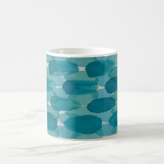 Teal Watercolor Brushstrokes Mugg