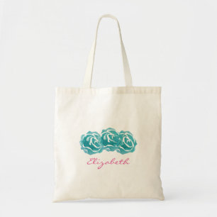 Teal Watercolor Ro Tygkasse
