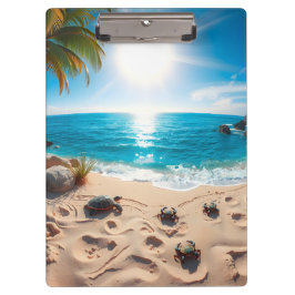 Teal Watercolor Sea Turtle Coastal Zen