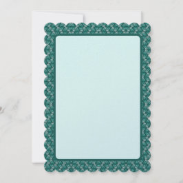 Teal Wave Julkort