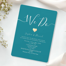 Teal Wedding Reception