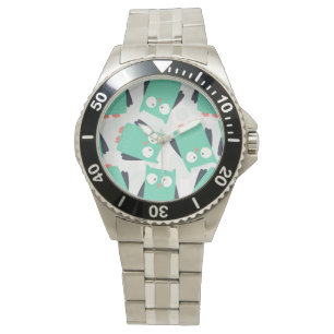 Teal Whimsical Uggla Armbandsur