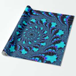 Teal Whirlpool Spiral Presentpapper