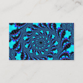 Teal Whirlpool Spiral Visitkort
