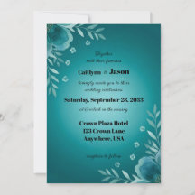 Teal Whisper Blooms Wedding