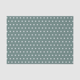 TEAL & WHITE POLKA DOTS