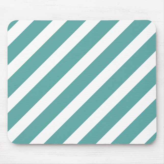 Teal White Rand Musmatta (Framsidan)