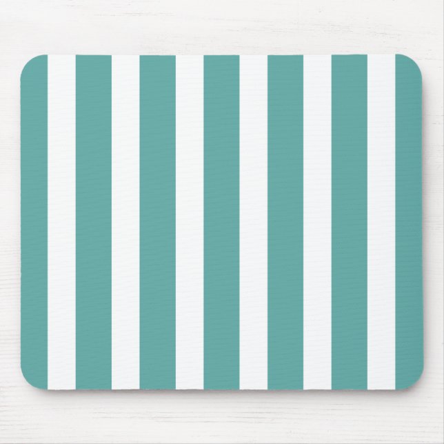Teal White Rand Musmatta (Framsidan)