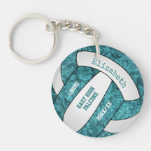Teal white team färg Flickor sportvolleyball