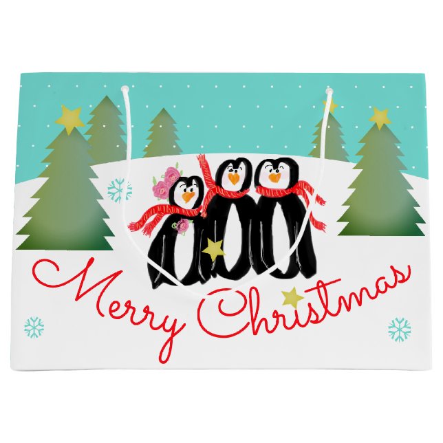 Teal Wintertime Scene (Framsidan)