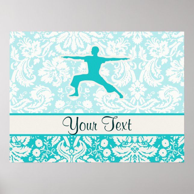 Teal Yoga Poster (Framsidan)