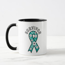Tealband för medvetenhet om SA Survivor Mugg