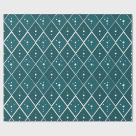 Tealblå Diamant Modern Skandinavisk Presentpapper