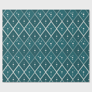 Tealblå Diamant Modern Skandinavisk Presentpapper